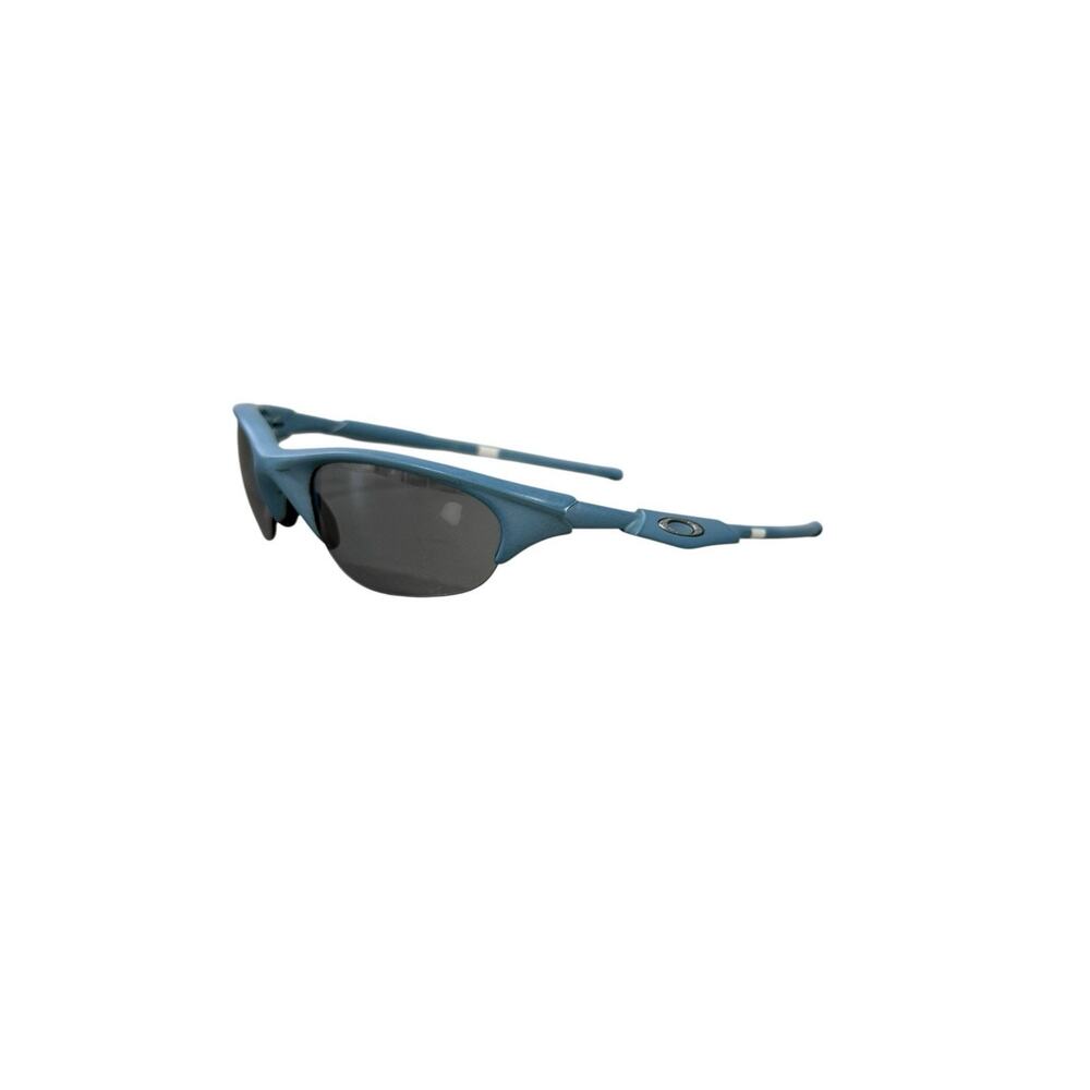 VINTAGE OAKLEY HALF JACKET POWDER BLUE WITH SLATE IRIDIUM LENSES READ